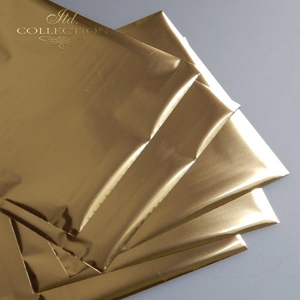 Gold Metallic Foil - ITD 6x 6 5/Pkg – Decoupage Napkins.Com